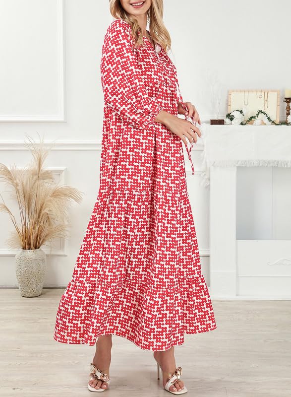 Valentina | Floral Puff Sleeve Maxi Dress For Summer Occasions
