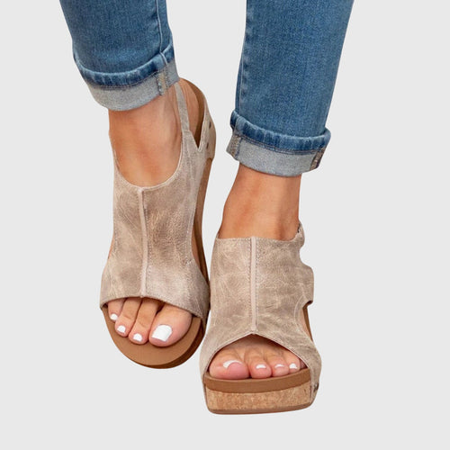 Amandine | Elegant Wedge Sandals for Women All Day Comfort