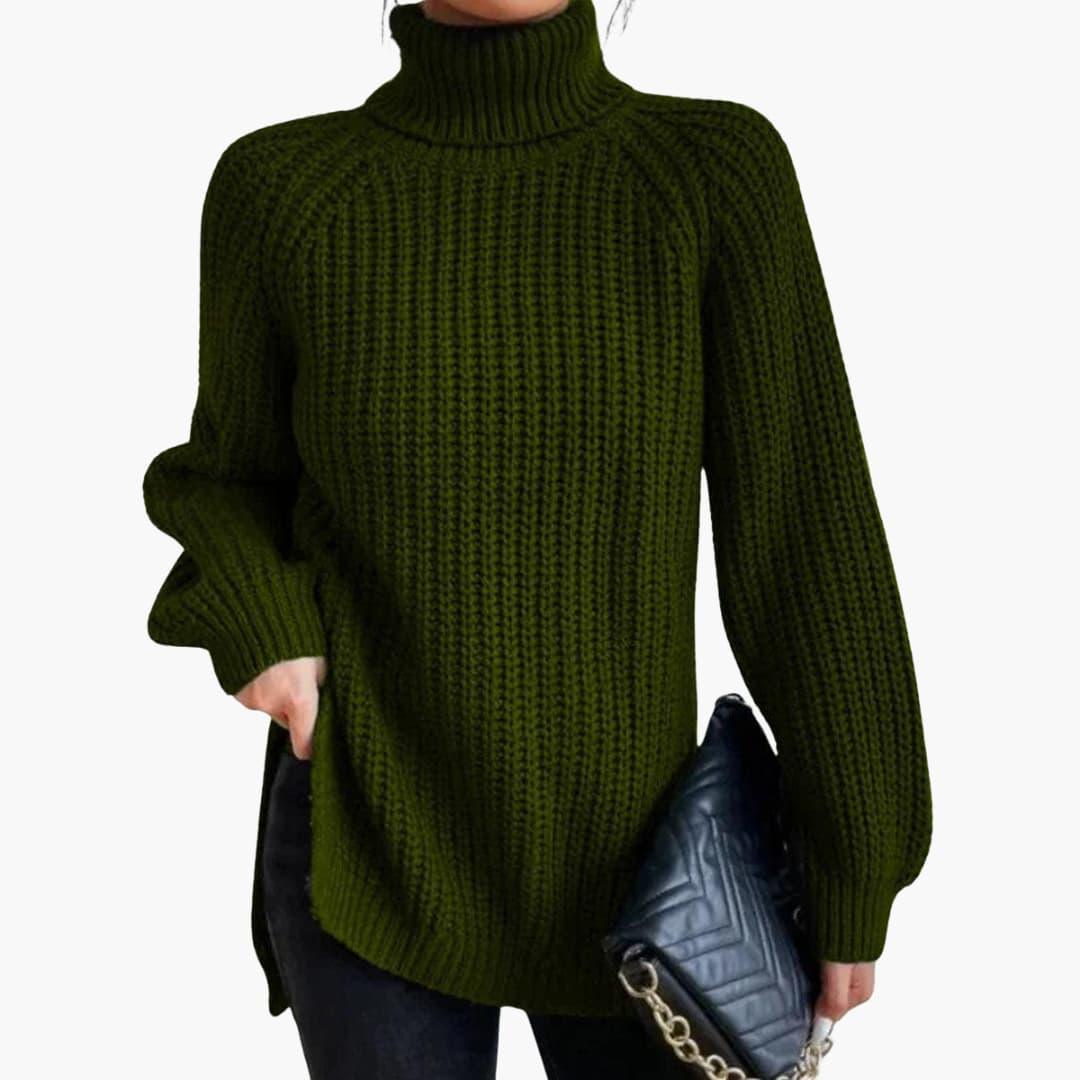 Solene | Women's Cashmere Jumper Turtleneck Oversized Knit