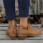 Henriette | Women's Low Heel Ankle Boots Slip On Everyday