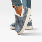 Ursula | Winter Chunky Brown Slipper Boots For Cosy Days