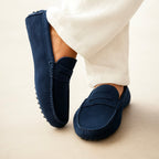 Xanthe | Nude Suede Classic Slip-On Pumps