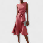 Marguerite | Sophisticated Asymmetric Midi Dress