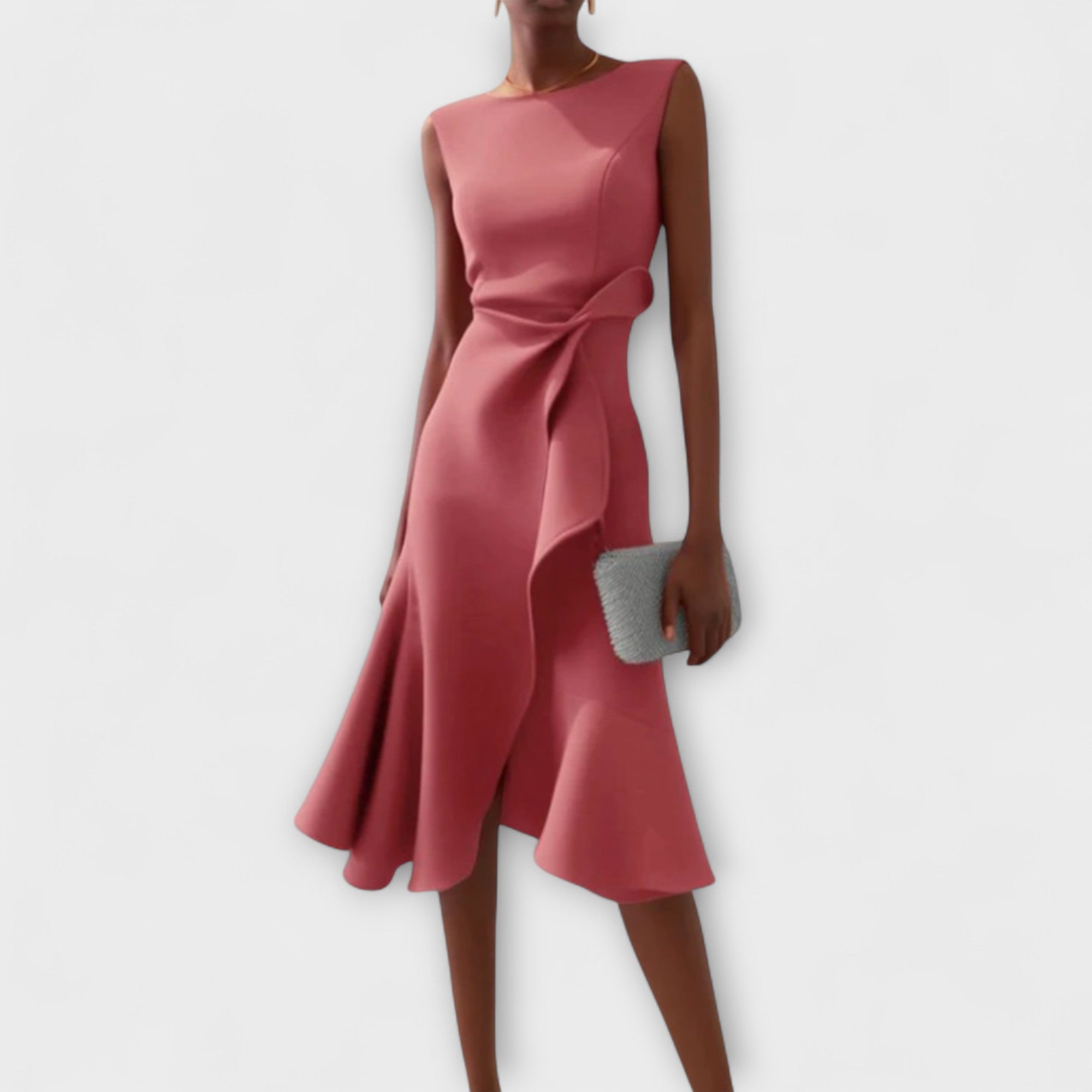 Marguerite | Sophisticated Asymmetric Midi Dress