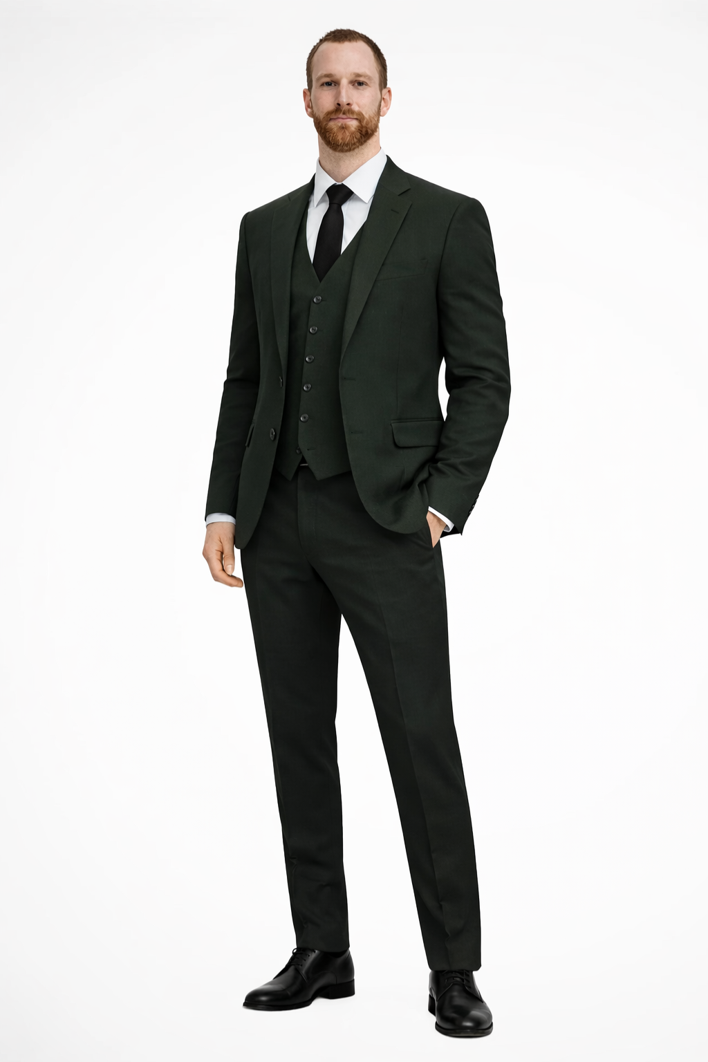 Edmund | Men Linen 3-Piece Wedding Guest Suit Blazer Waistcoat Trousers