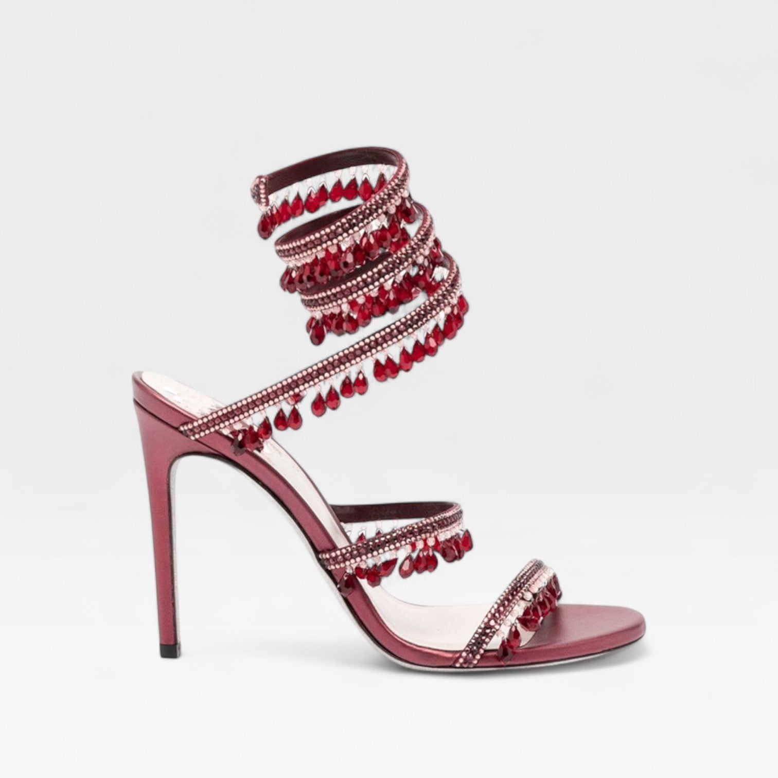 Cordelia | Gold Block Heels For Wedding With Crystal Embellishment