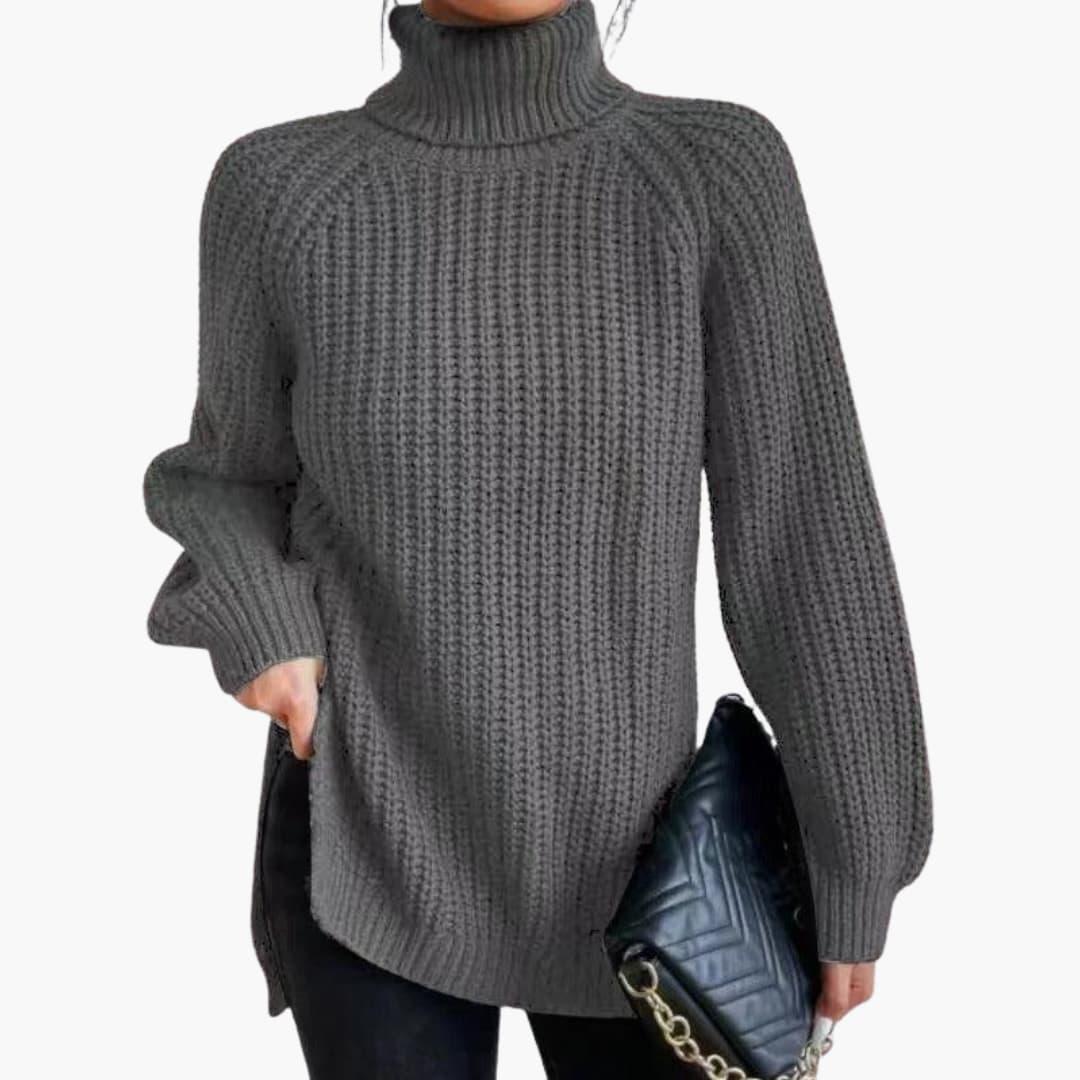 Solene | Women's Cashmere Jumper Turtleneck Oversized Knit