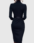 Valentina | Velvet Sequin Cocktail Midi Dress