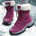 Vivienne | Warm Faux Fur Winter Snow Boots For Women — Purple