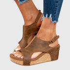 Amandine | Elegant Wedge Sandals for Women All Day Comfort