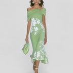 Beatrix | Floral Print Midi Dress In Relaxed Silhouette