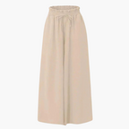 Ingrid | High Waisted Wide Leg Linen Trousers Summer