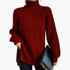 Solene | Women's Cashmere Jumper Turtleneck Oversized Knit