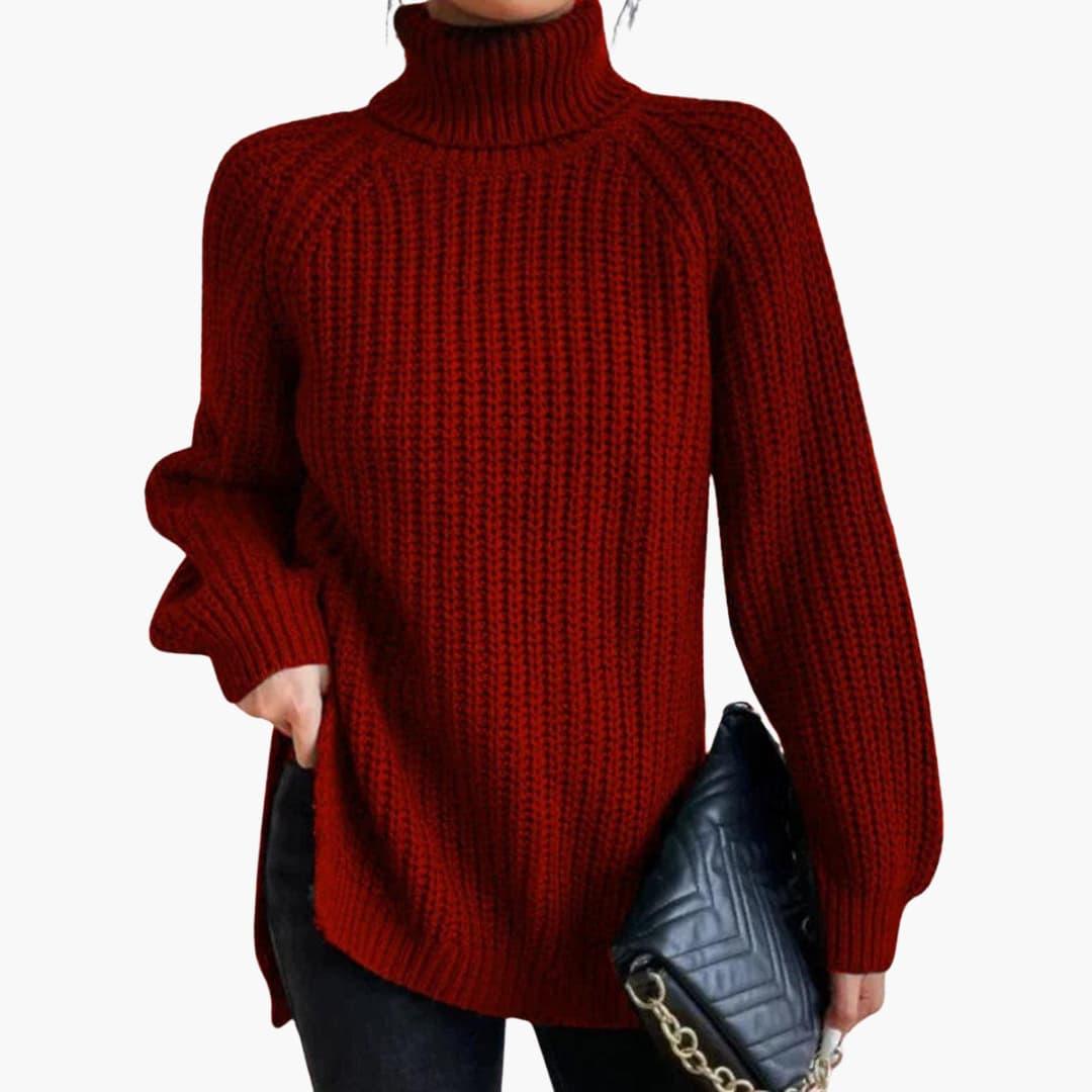 Solene | Women's Cashmere Jumper Turtleneck Oversized Knit