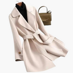 Tamsin | Double Breasted Wool Blend Wrap Coat Women