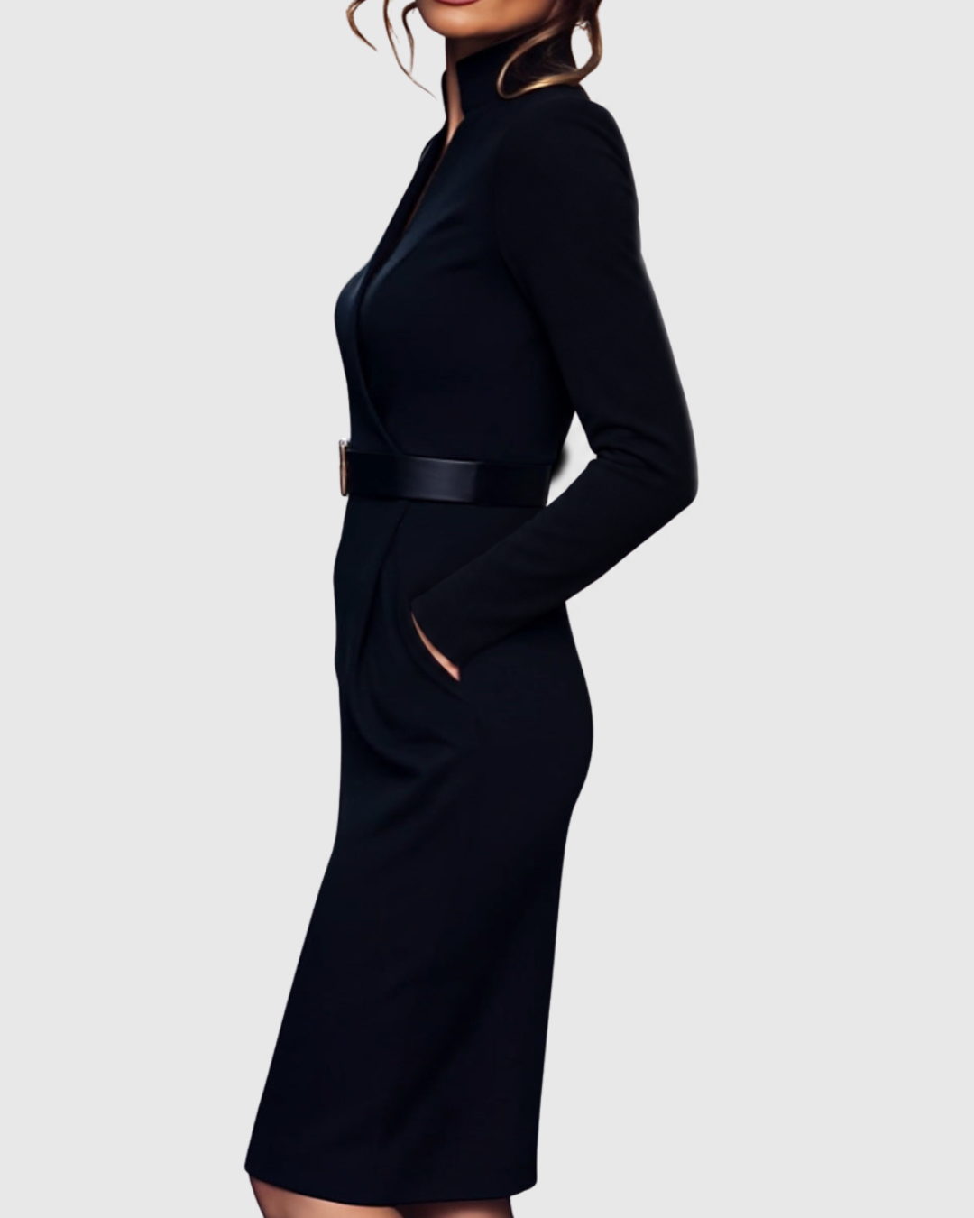 Valentina | Velvet Sequin Cocktail Midi Dress
