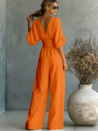 Romilly | Elegant V-Neck Jumpsuit For Work And Weekend