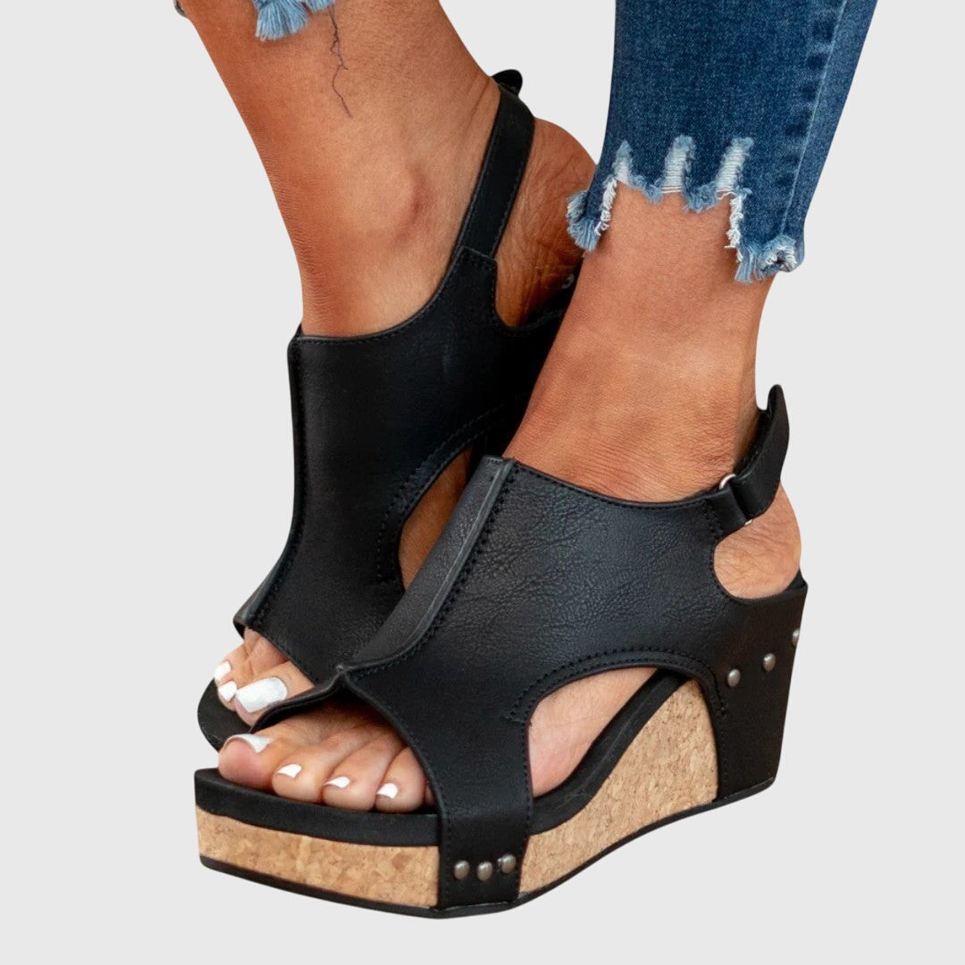 Amandine | Elegant Wedge Sandals for Women All Day Comfort