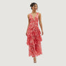 Sabine | Layered Ruched Floral Maxi Garden Party Dress