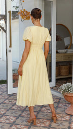 Oriane | Long Sleeve Maxi Dress With Button Front Detail
