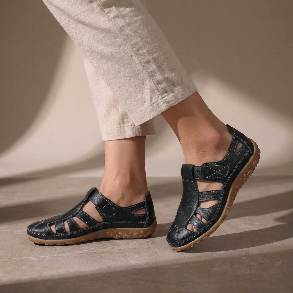 Georgiana | Adjustable Strap Closed Toe Sandal