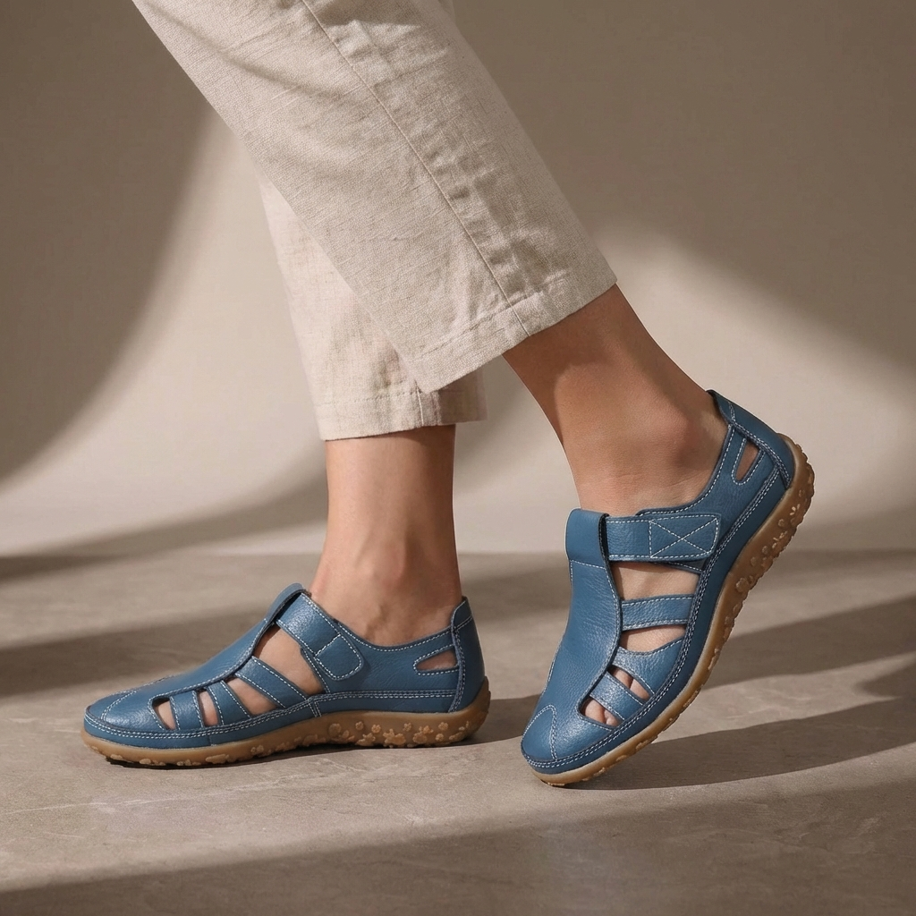 Georgiana | Adjustable Strap Closed Toe Sandal