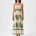 Breezella - Smocked Bodice Maxi Dress Smocked Bodice Maxi Dress 