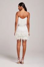 Seraphina | Petite Feather Fringe Cocktail Dresses Mini