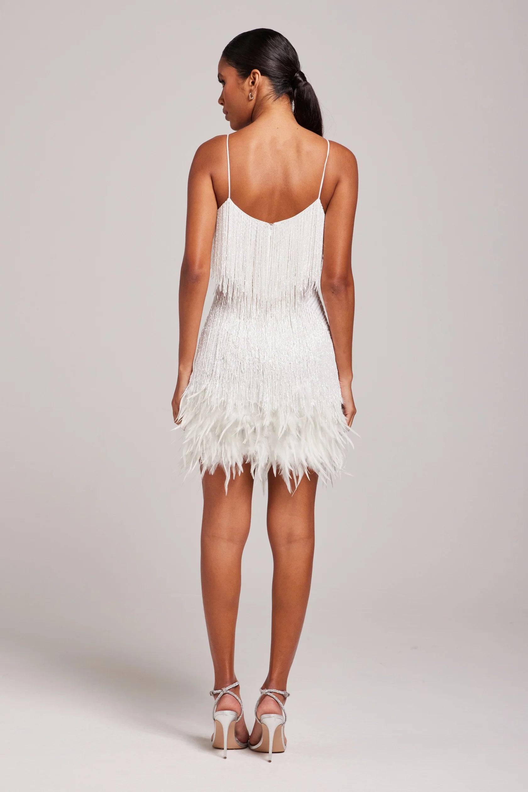 Seraphina | Petite Feather Fringe Cocktail Dresses Mini