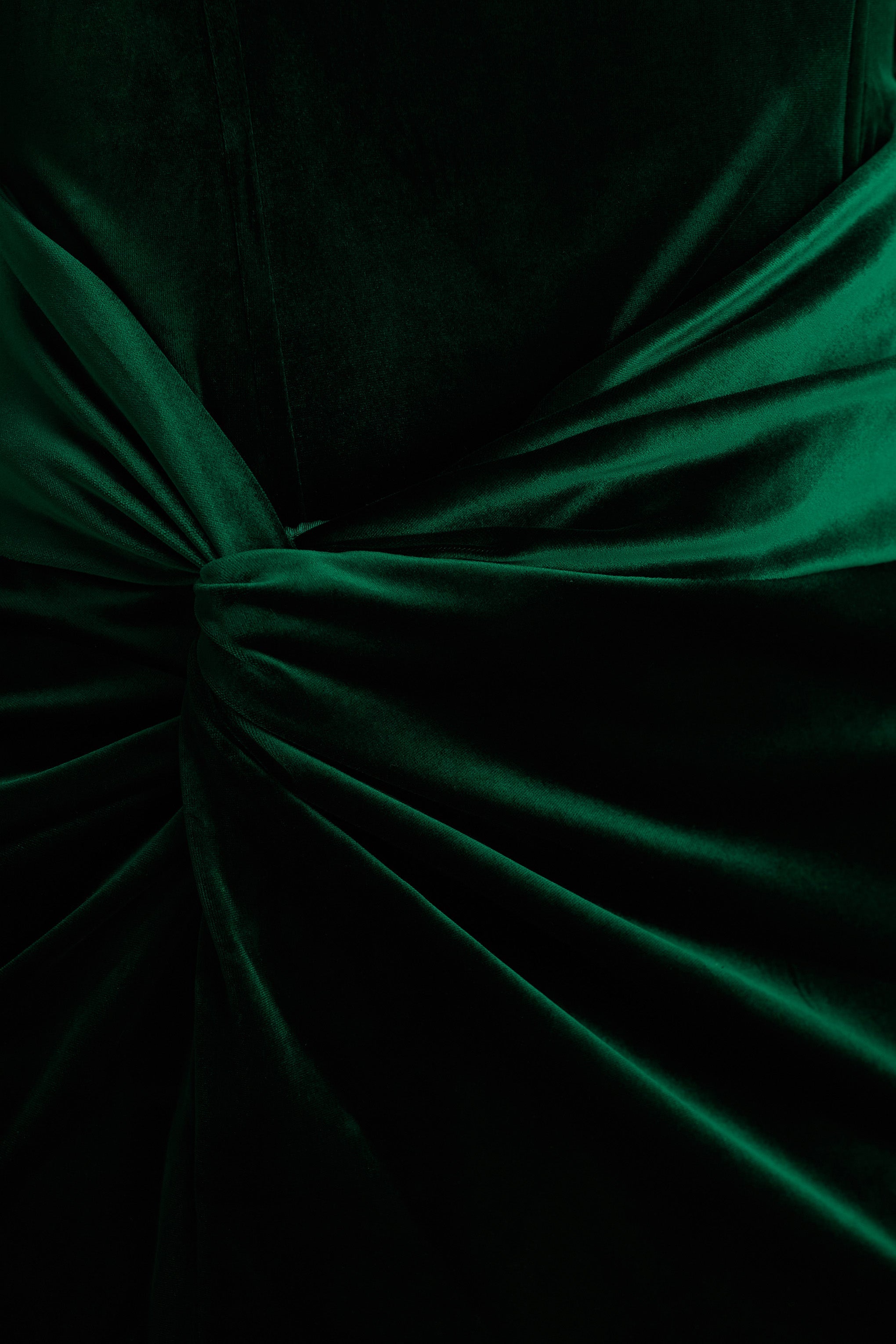 Isadora | Bottle Green Velvet Corset Maxi Dress