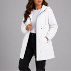 Elodie | Women's Raincoat With Hood Lightweight Waterproof
