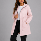 Elodie | Women's Raincoat With Hood Lightweight Waterproof