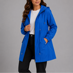 Elodie | Women's Raincoat With Hood Lightweight Waterproof