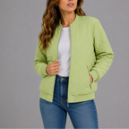 Leonie | Womens Quilted Bomber Jacket For Everyday Elegance