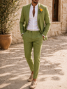 Wesley | Men Slim Fit Linen 2-Piece Wedding Guest Suit