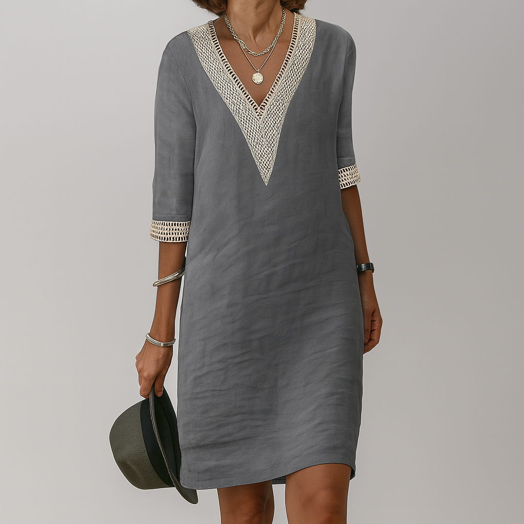 Rosalind | Linen House Dress Midi Summer Relaxed Fit