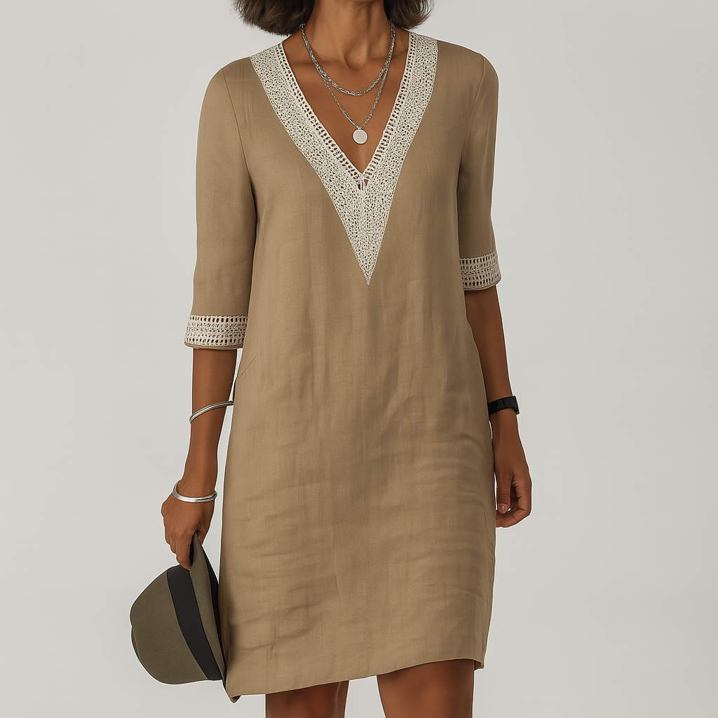 Rosalind | Linen House Dress Midi Summer Relaxed Fit