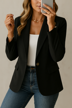 Wilhelmina | Office Clothes For Women Single Button Blazer Jacket