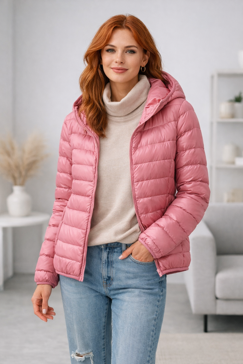 Cosima | Womens Long Puffer Vest Hooded Gilet Outdoor Casual