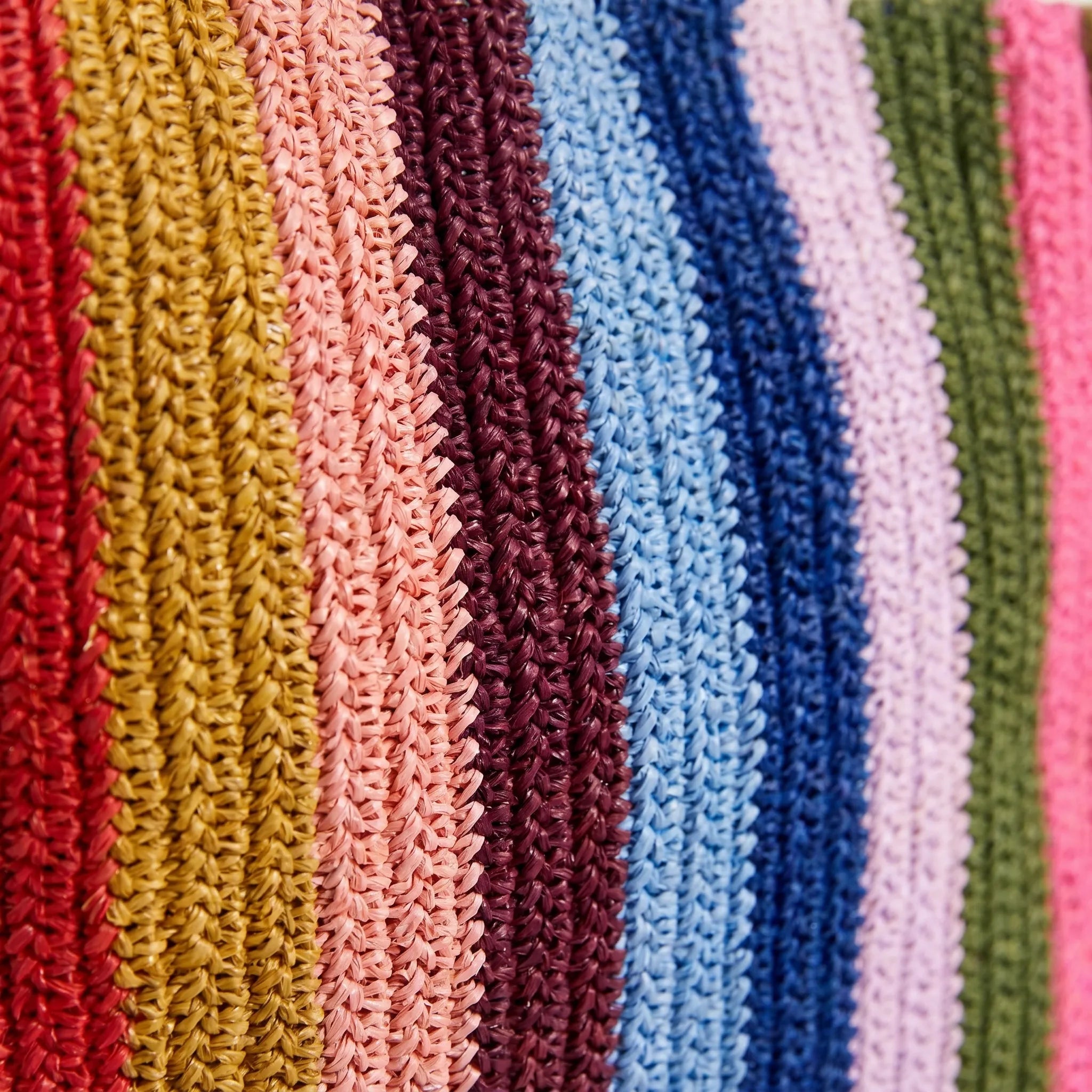Chromari - Striped Woven Tote Bag Striped Woven Tote Bag 