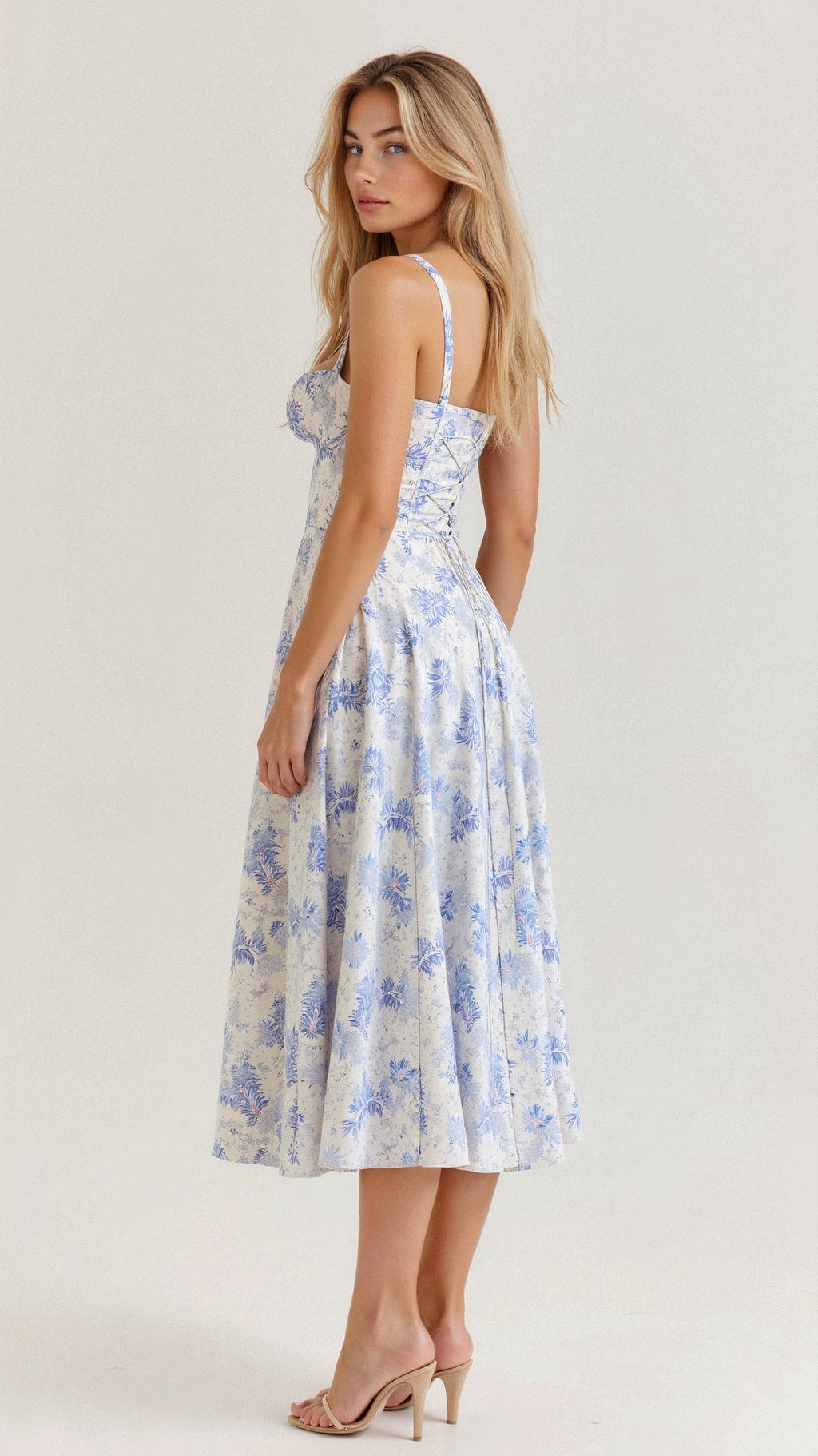 Vivienne | Women Corset Bodice Midi Evening Dress