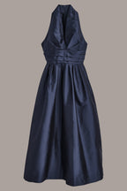 Mirabelle | Halter Neck Taffeta Midi Cocktail Dress