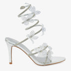 Dominique | René Caovilla Gold Butterfly Heels Sandals