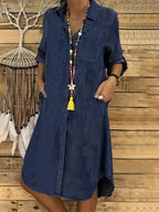 Helena | Relaxed Fit Denim Shirtdress For Every Day