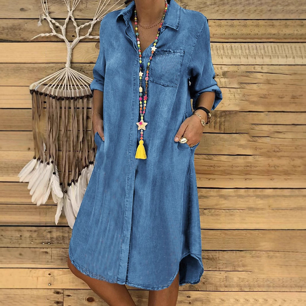 Helena | Relaxed Fit Denim Shirtdress For Every Day
