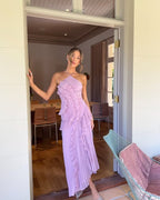 Tamsin | Ruffle Spaghetti Straps Occasion Maxi Dress