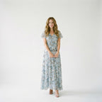 Ingrid | Floral Wedding Guest Dresses V-Neck Maxi