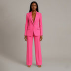 Eulalie | Christmas Outfits Formal Suits Tailored Blazer Set — Pink