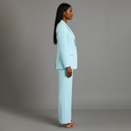Eulalie | Christmas Outfits Formal Suits Tailored Blazer Set — Turquoise