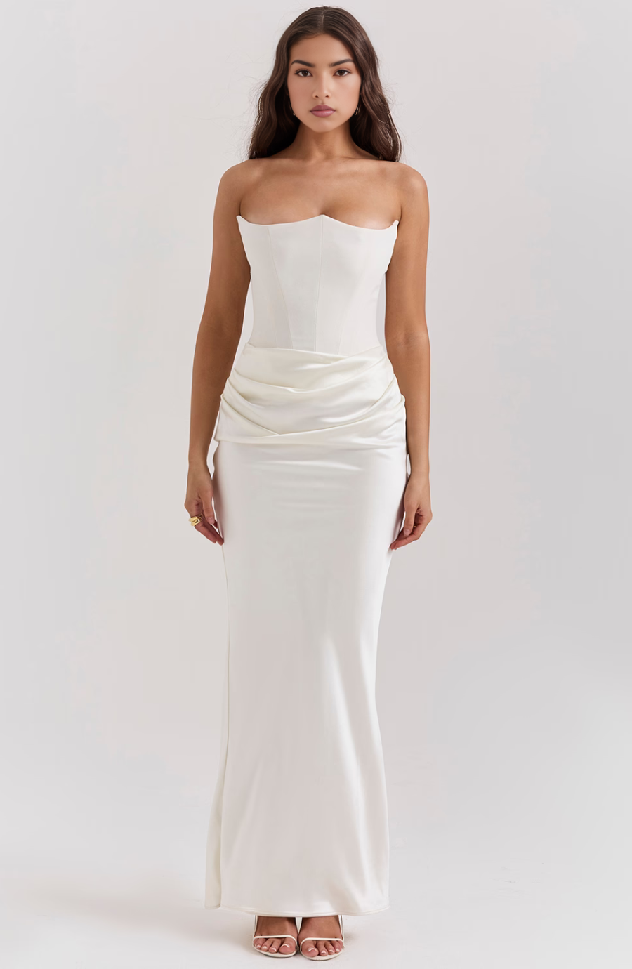 Isadora | Black Corset Maxi Dress Evening Gown